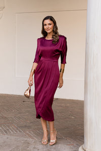 Vestido midi Lola cereza
