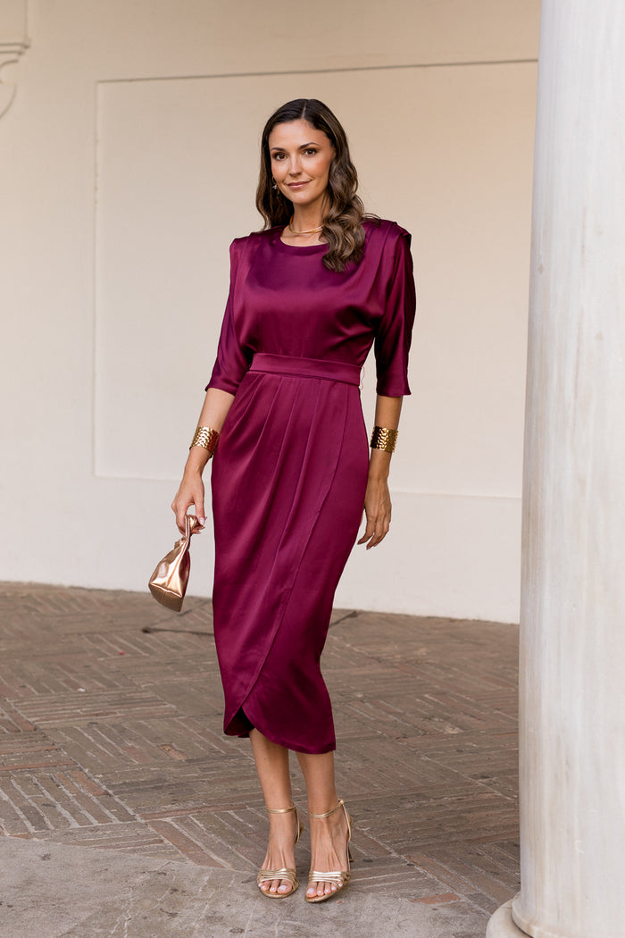 Vestido midi Lola cereza