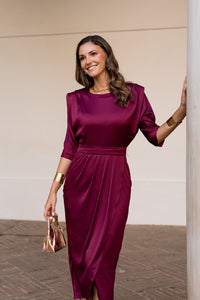 Vestido midi Lola cereza