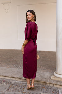 Vestido midi Lola cereza