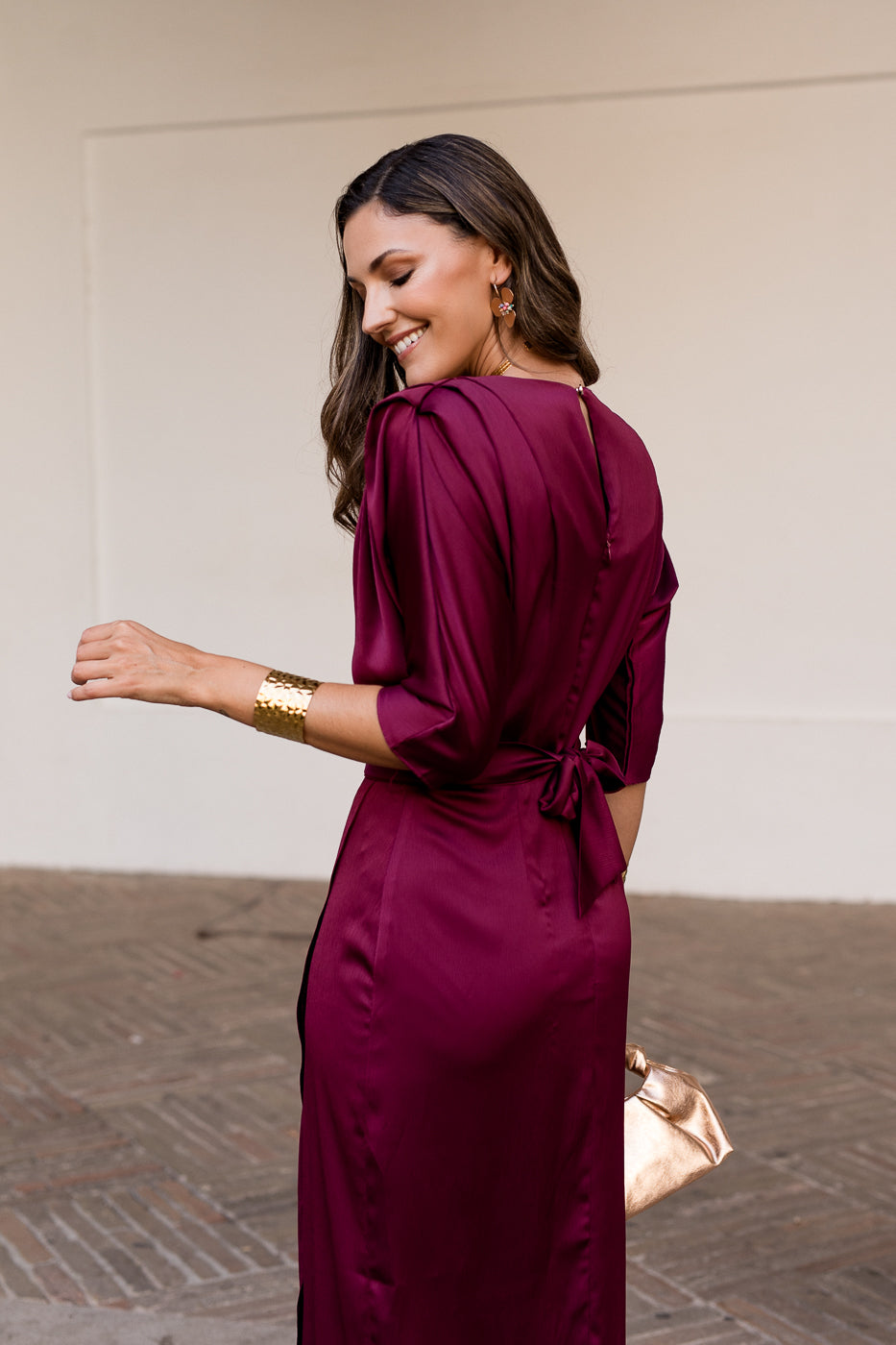 Vestido midi Lola cereza
