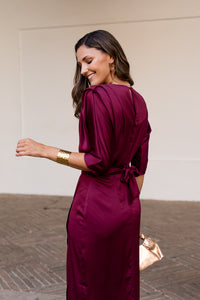 Vestido midi Lola cereza
