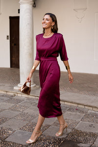 Vestido midi Lola cereza