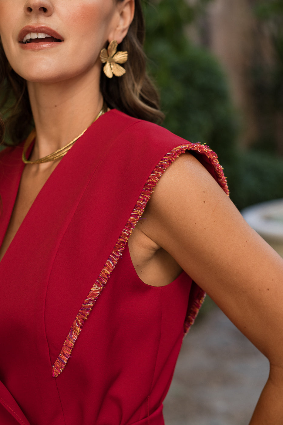 Traje Chaleco  Celine con cinturón