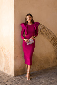 Vestido volante espalda descubierta