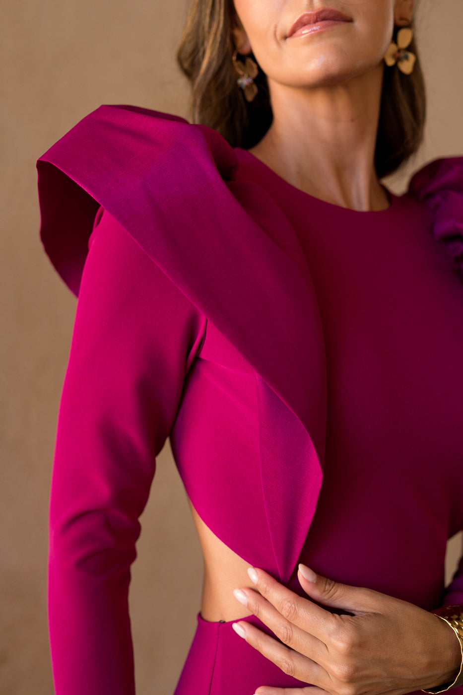 Vestido volante espalda descubierta