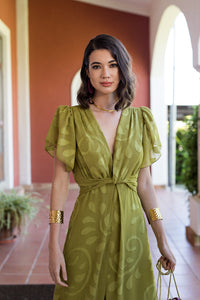 Vestido midi nudo Oliva