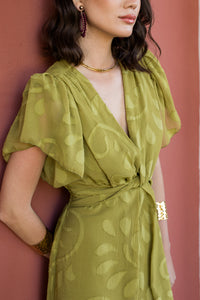 Vestido midi nudo Oliva