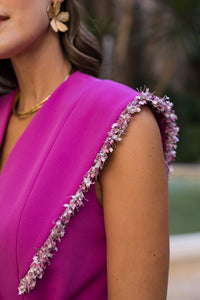 Traje Chaleco  Celine con cinturón
