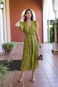 Vestido midi nudo Oliva