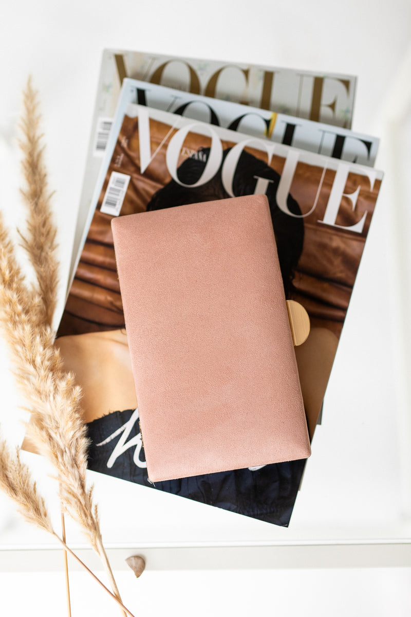 Bolso invitada terciopelo ROSA CLARO