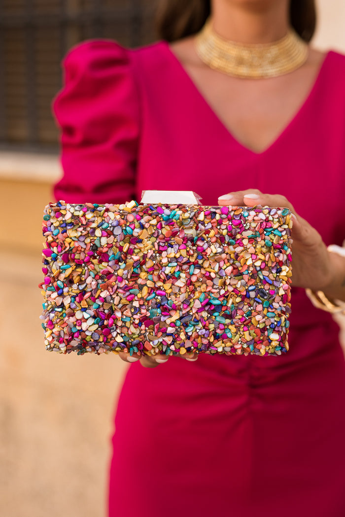 Bolso invitada pedrería