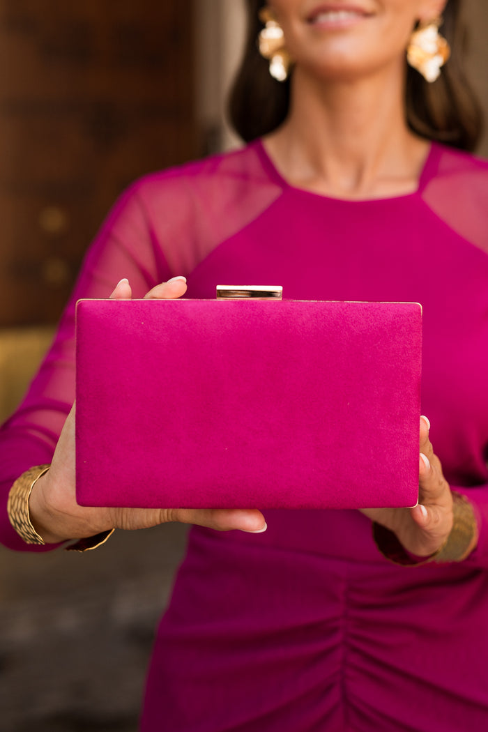 Bolso invitada terciopelo