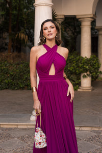 Vestido Dolce buganvilla