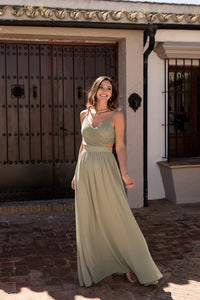 Vestido Estela oliva