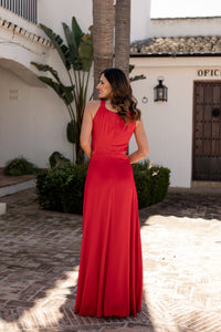 Vestido Halter Maxi flor