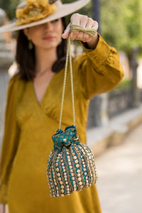 Bolso bombonera artesanía