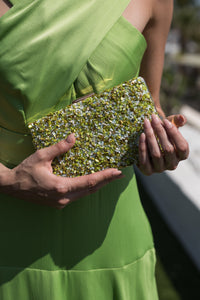 Bolso invitada pedrería multicolor