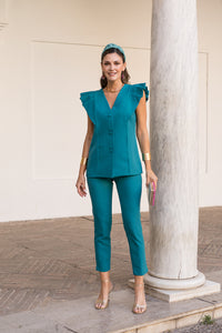 Traje Chaleco Azul Pacifico - Tallas desde 34 hasta 46
