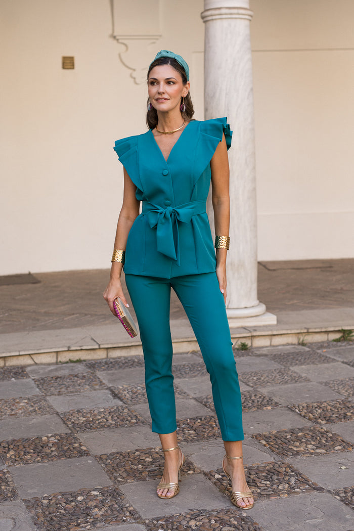 Traje Chaleco Azul Pacifico
