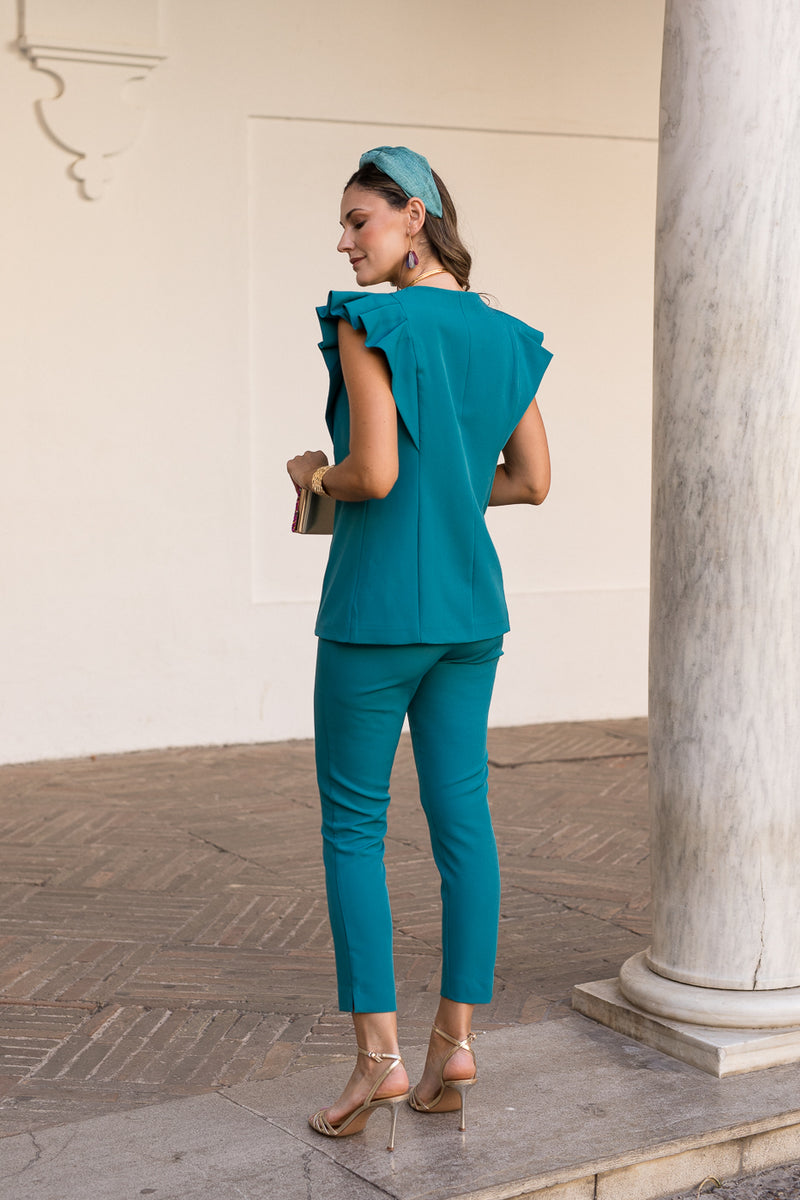 Traje Chaleco Azul Pacifico - Tallas desde 34 hasta 46