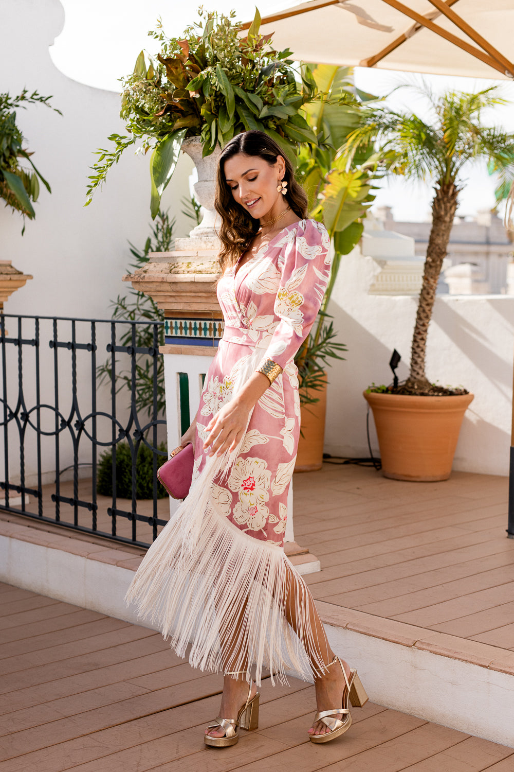 Vestido Invitada Mar Flores Vestidos De Fiesta Vestido Largo