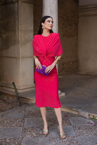 Bolso invitada terciopelo morado