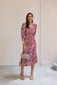 Vestido midi estampado