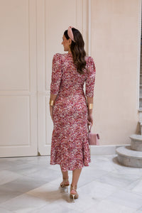 Vestido midi estampado