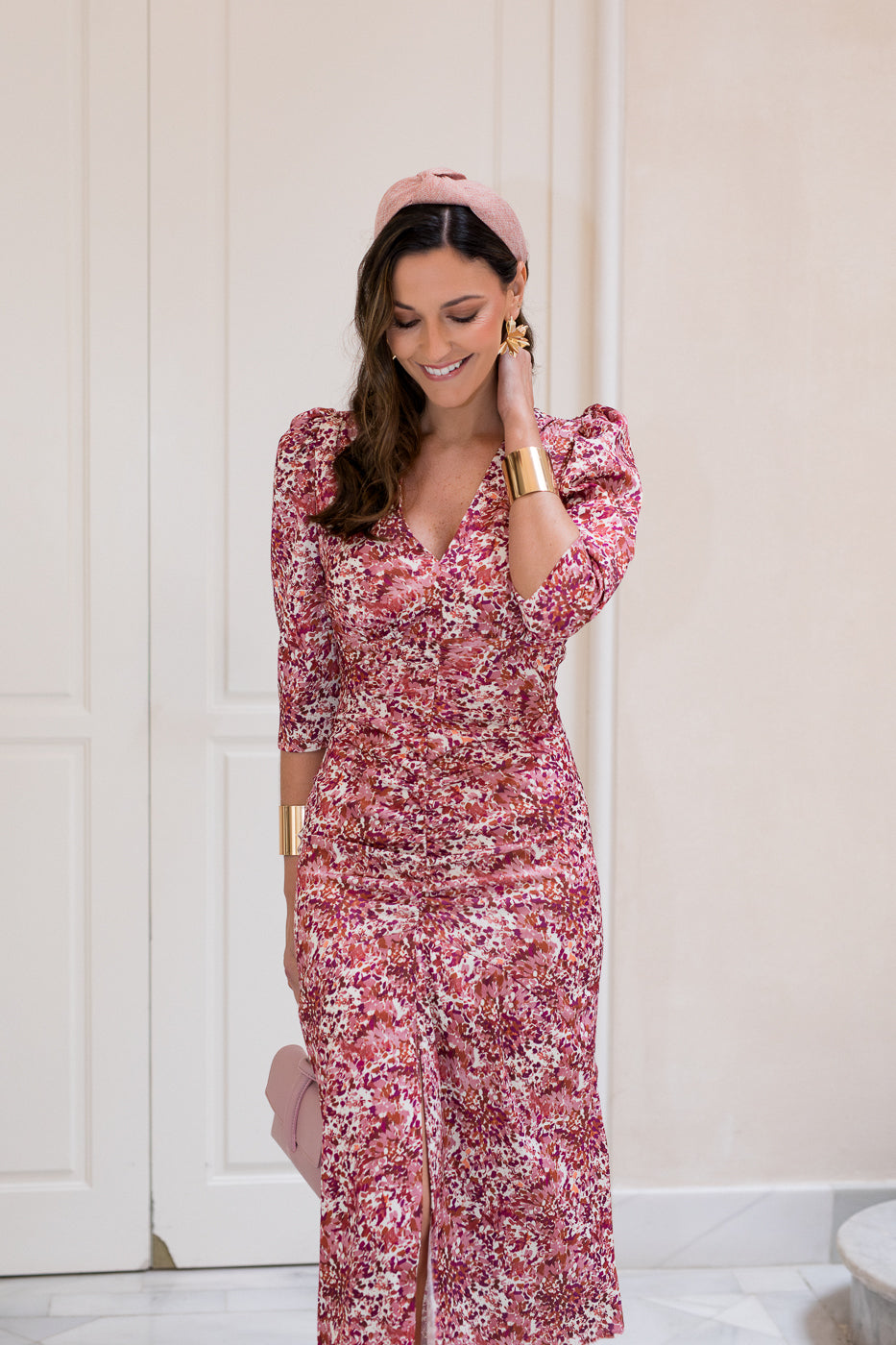 Vestido midi estampado