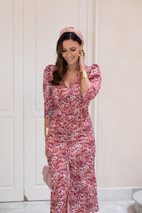 Vestido midi estampado